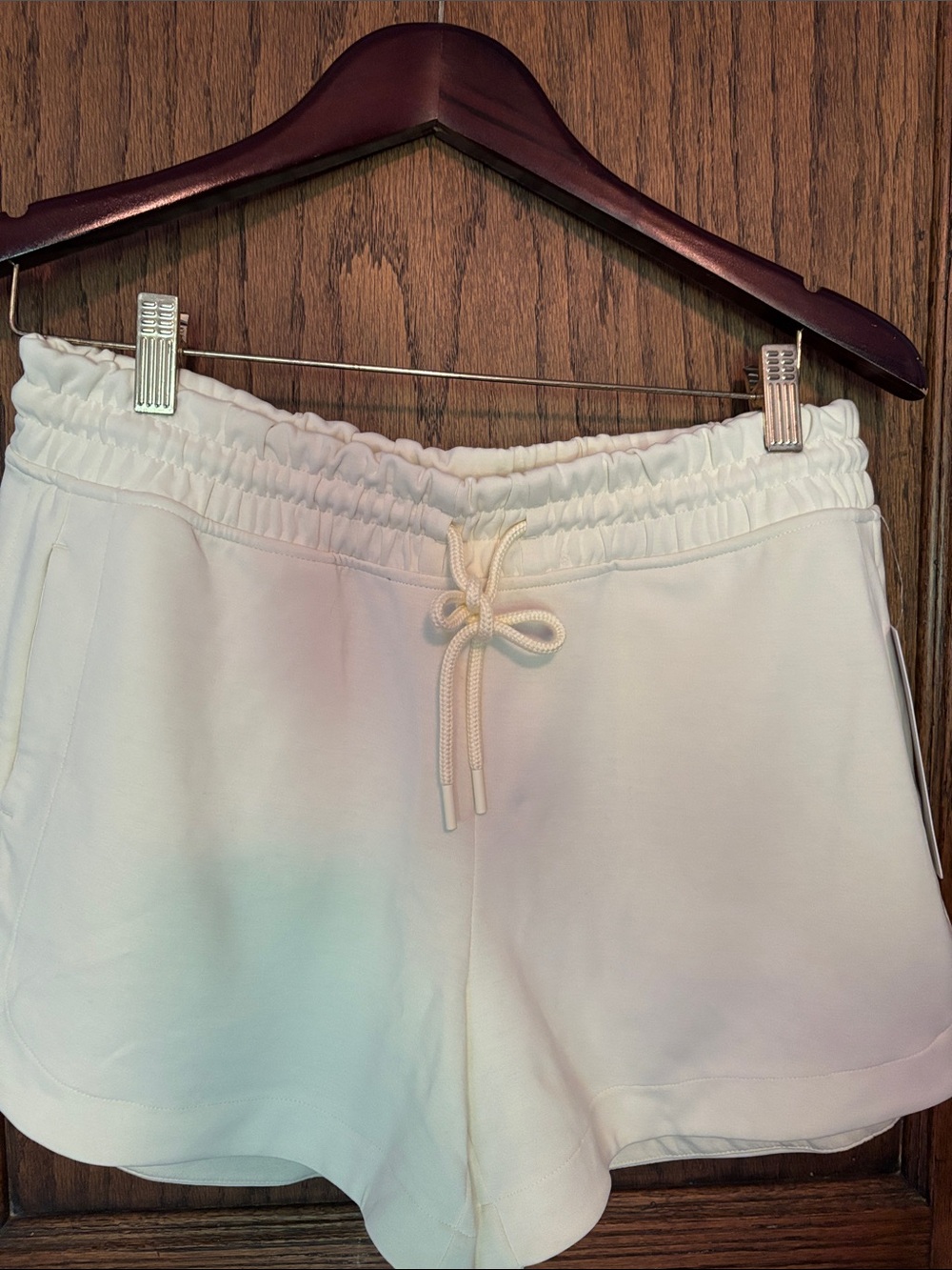 Athleta Women's Pale Yellow Drawstring Lounge Shorts